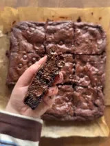 Nutella Stuffed Fudgy Brownie 