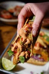 Crispy Avocado Tacos with Chipotle Crema