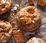 Brown Butter Biscoff Cookies with White Chocolate Chips