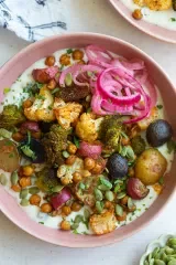 Roasted Veggie Tzatziki Bowls