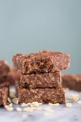 Healthy Rice Crispy Chocolate Bars