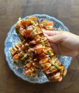Crispy Sashimi Sushi Hotdogs