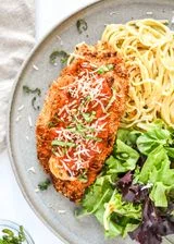 Air Fryer Stuffed Chicken Parmesan