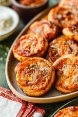 Savory Pizza Scrolls with Puff Pastry