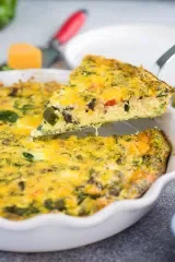 Zucchini Crust Quiche