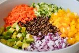 Easy Cold Lentil Salad with Cilantro Curry Vinaigrette