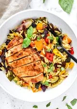 Roasted Vegetable Orzo Salad