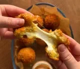 Crispy Cheesy Potato Croquettes with Sriracha Mayo