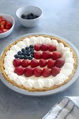 American Flag No Bake Cheesecake