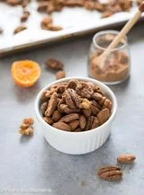 Chai Spiced Maple Candied Nuts
