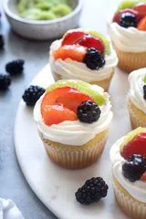 Fruit Tart Vanilla Cupcakes