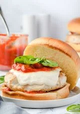 Ground Chicken Parmesan Burgers