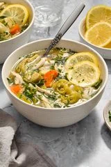 Slow Cooker Lemon Chicken Artichoke Soup