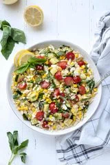 Lemon Orzo Pasta Salad