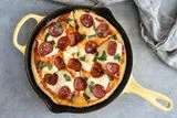 One Hour Focaccia Bread Pizza