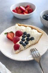 American Flag No Bake Cheesecake