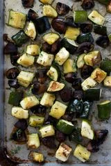 Roasted Zucchini and Mushrooms