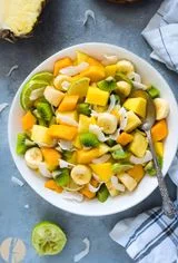 Tropical Fruit Salad with Coconut and Lime