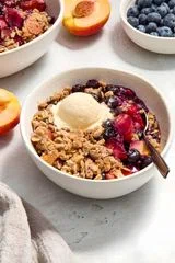 Peach Blueberry Crisp