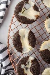 Black Bottom Cupcakes with Salted Chocolate Buttercream