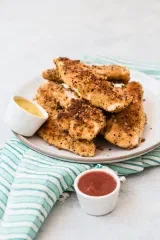 Crunchy Quinoa Crusted Chicken Tenders