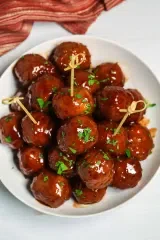 Barbecue Meatballs with Grape Jelly