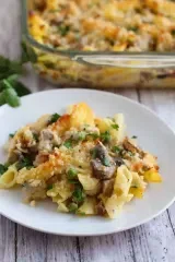 Leftover Turkey Pasta Casserole