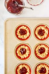 Peanut Butter & Jelly Baked Oatmeal Cups