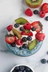 Blue Spirulina Overnight Oats