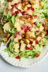 Shaved Brussel Sprouts Salad with Apples