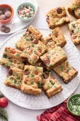 Holiday Chocolate Chip Sprinkle Bars