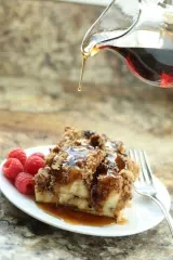 Cinnamon Roll French Toast Bake with Streusel Topping