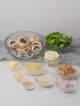 Spinach and Boursin Cheese Stuffed Mushrooms