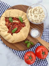 Tomato Galette with Almond Ricotta