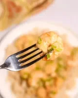 Creamy Garlic Shrimp and Rice