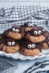 Peanut Butter Spider Cookies (Vegan, Gluten Free)
