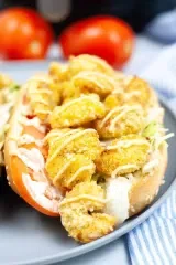 Air Fryer Shrimp Po Boy Sandwich