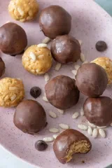 Chocolate Covered Crispy Rice Bites
