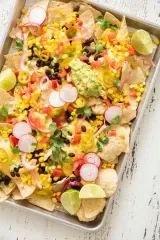 Vegetarian Sheet Pan Nachos