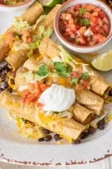 Vegetarian Baked Taquitos