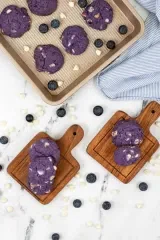 Blueberry White Chocolate Cookies