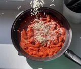 Baked Ziti with Ricotta, Mozzarella & Parmesan