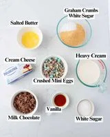 No-Bake Mini Egg Cheesecakes in a Jar