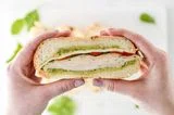 Pesto Chicken Overnight Pressed Sandwiches