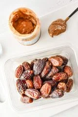 Salted Almond Butter Stuffed Dates