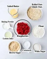 Raspberry Oatmeal Crumble Bars