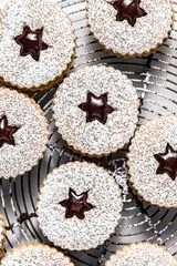 Chocolate Chai Linzer Cookies
