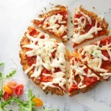 Cheesy Gluten-Free Cauliflower Crust Pizzas