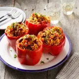 Vegan Red Beans and Rice Stuffed Peppers