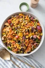 Grilled Vegetable Kimchi Salad